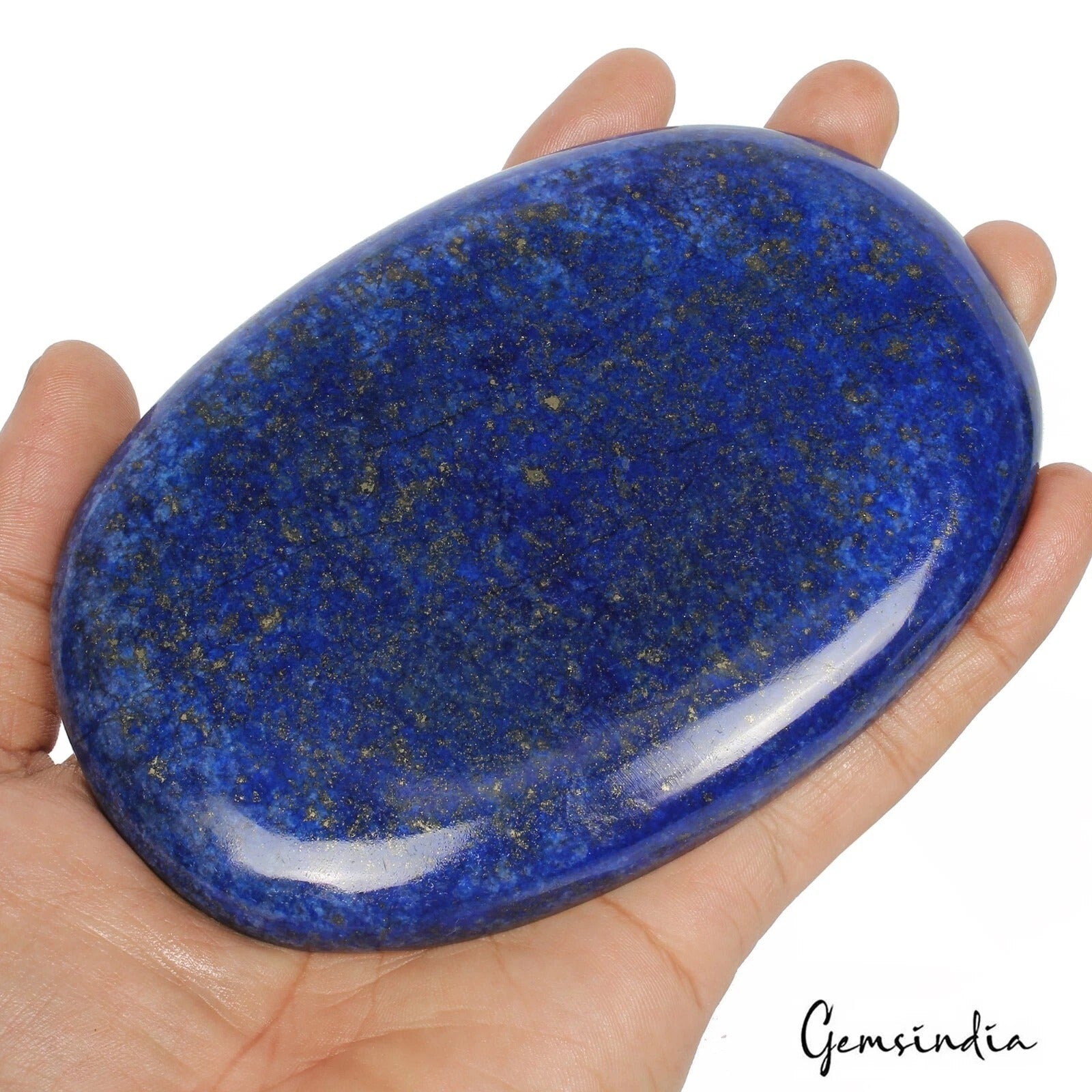 Certified 1695 Cts Natural Blue Lapis Lazuli Oval Cabochon Huge Size Gemstone