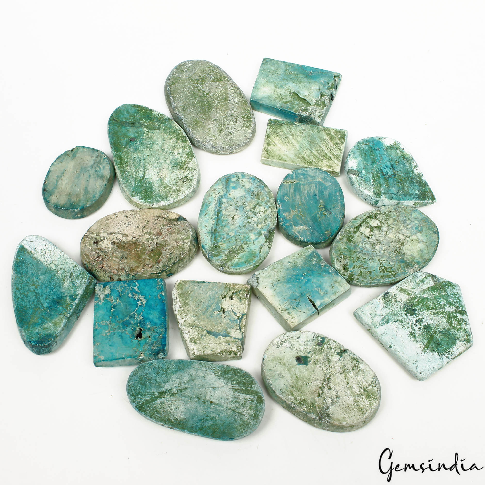 1180 Ct/17 Pcs Natural Designer Blue Turquoise Fancy Cab Loose Wholesale Gem Lot
