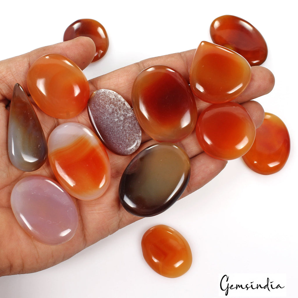 860 Ct Natural Untreated Multicolor Onyx Mix Cab Loose Wholesale Gems Lot 13 Pcs