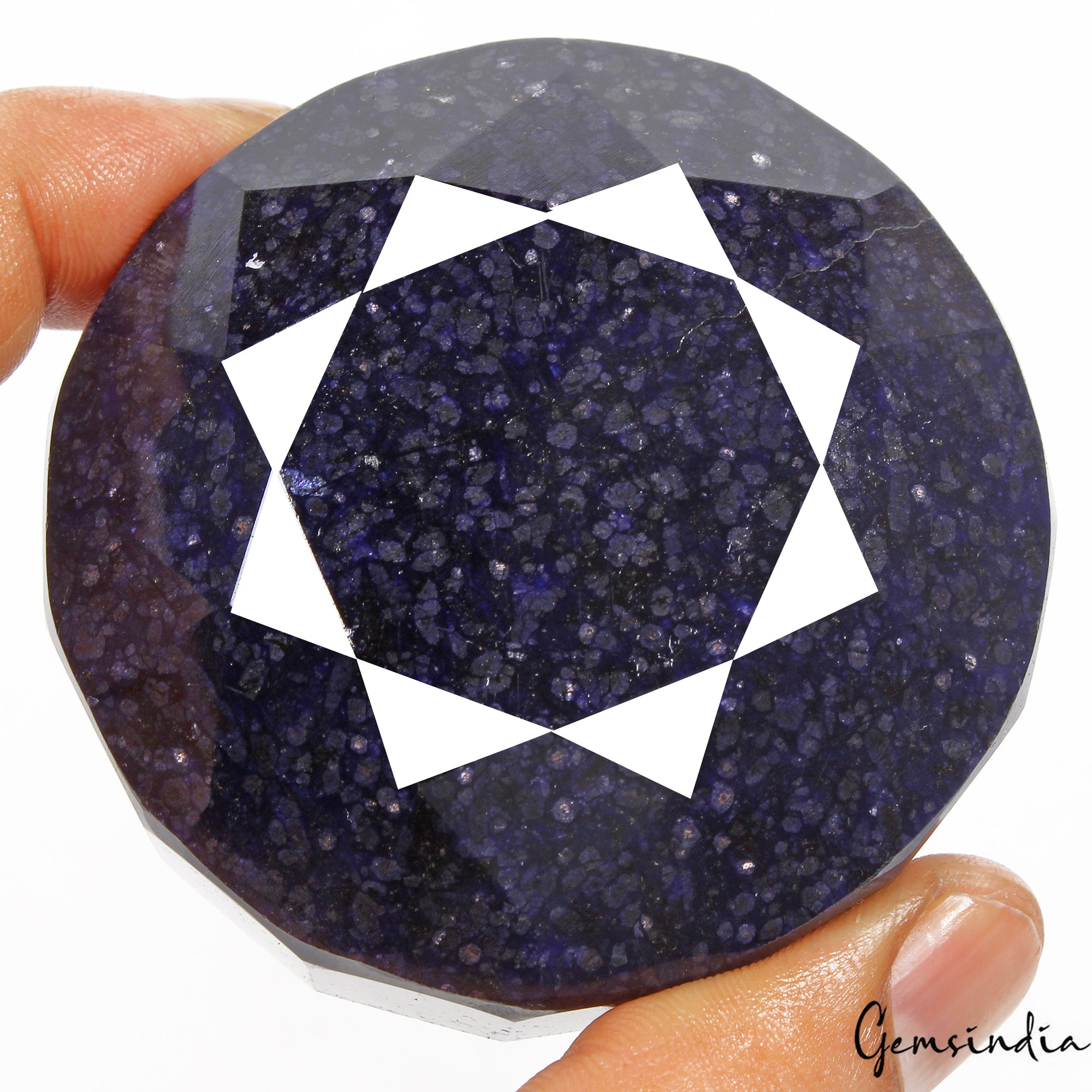Blue Sapphire Loose Gemstone, Color Enhanced — 66x40mm, 1660 Ct, Africa