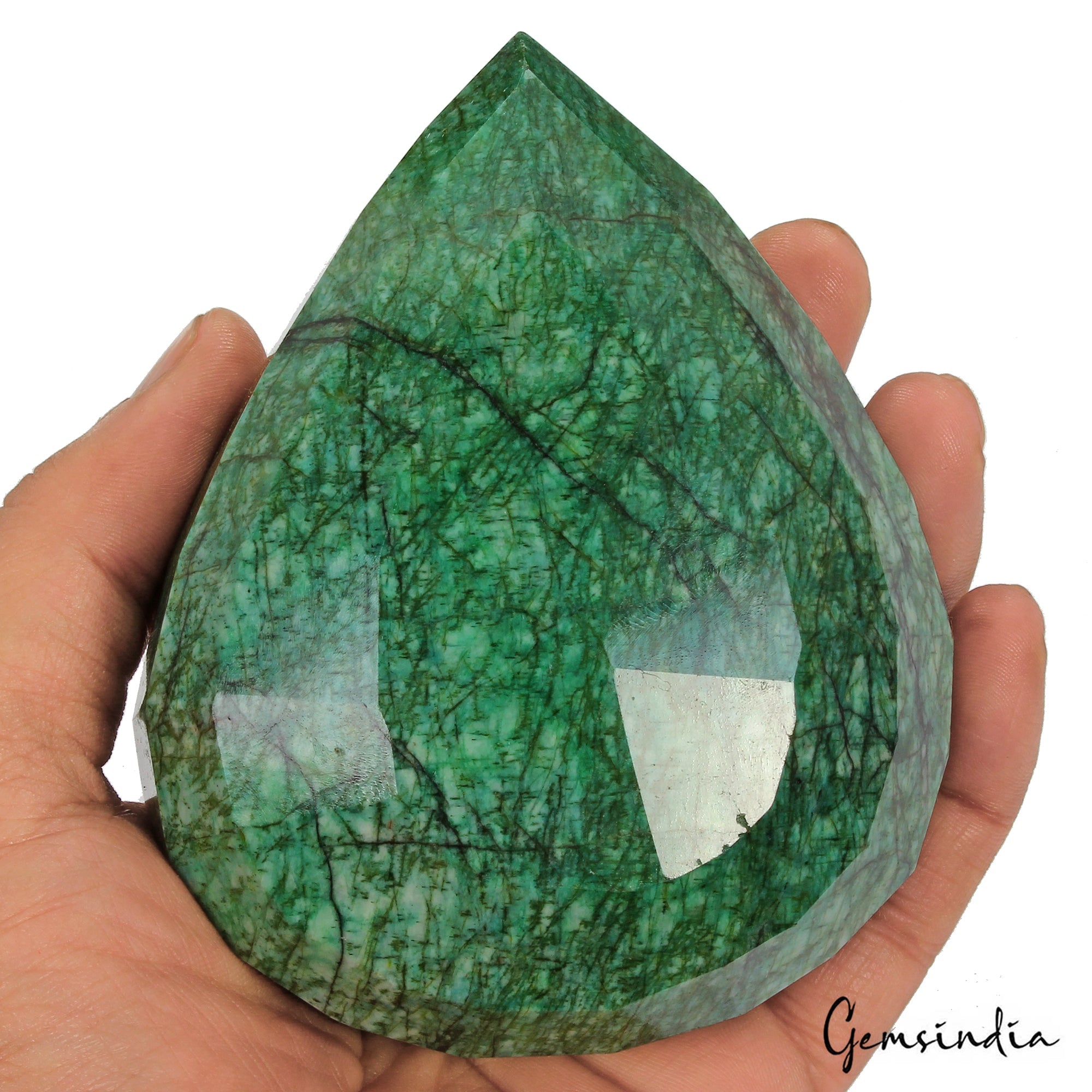 Rich Green 3850 Cts Natural Emerald From Brazil Pear Loose Earth mined Gemstone