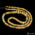 Natural Rainbow Fire Opal Gems 3 to 7 mm Size Smooth Rondelle Beads 15" Strand