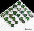 196.90 Cts/23 Pcs Natural Brazilian Dark Green Emerald Pear Cut Gems For Jewelry