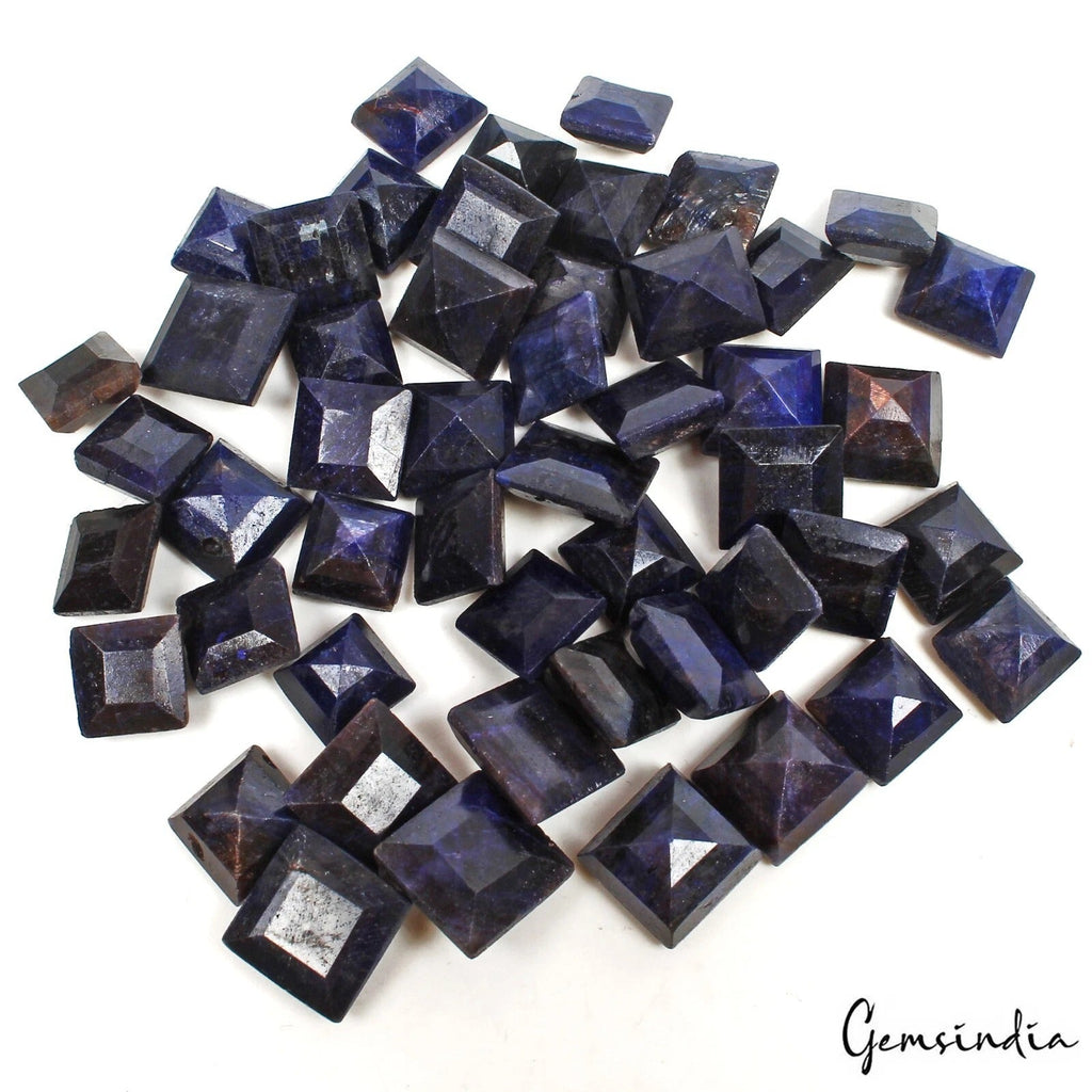 50 Pcs Natural Madagascar Blue Sapphire Mix Cut 10-13mm Loose Gemstone Lot 500Ct