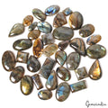 Natural Labradorite Mix Size Multi Fire Loose Gemstone Cabochon Lot 1680 Ct 36Pc