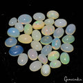 Certified 16.90 Cts/31 Pcs Natural Multi Welo Fire Ethiopian Opal Oval Cab Gems