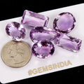 106 Ct /6 pcs Mix Shape Natural Purple Amethyst ~Unheated, Brazil Certified Gems