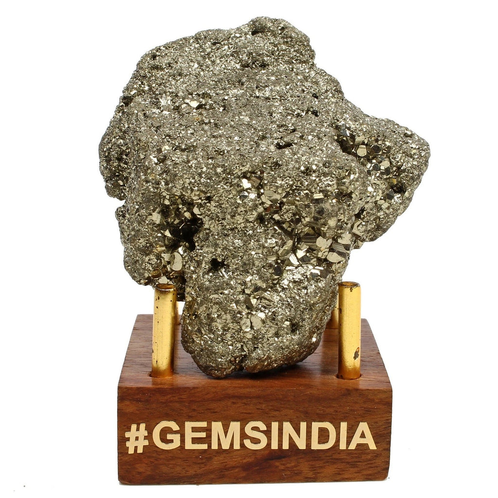 Natural Untreated Gold Pyrite Rough Uncut Cluster Specimen Crystal 148 Gram Gems