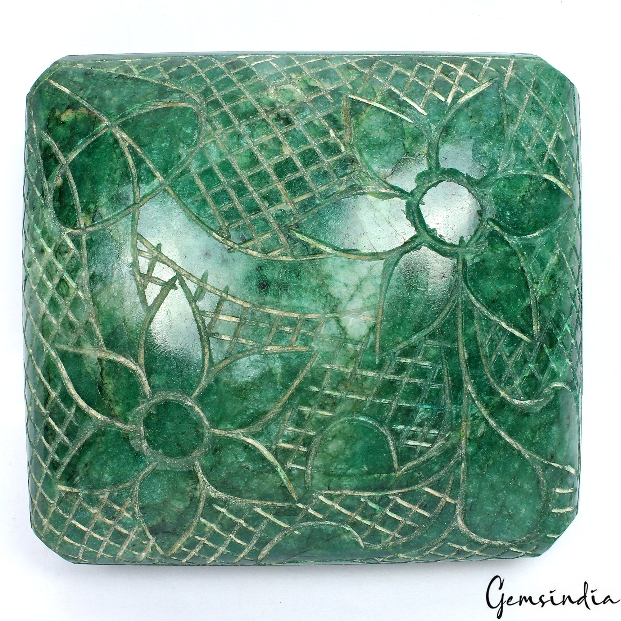 2100 Ct Natural Brazilian Emerald Octagon Cut Carving Earth mined Huge Loose Gem