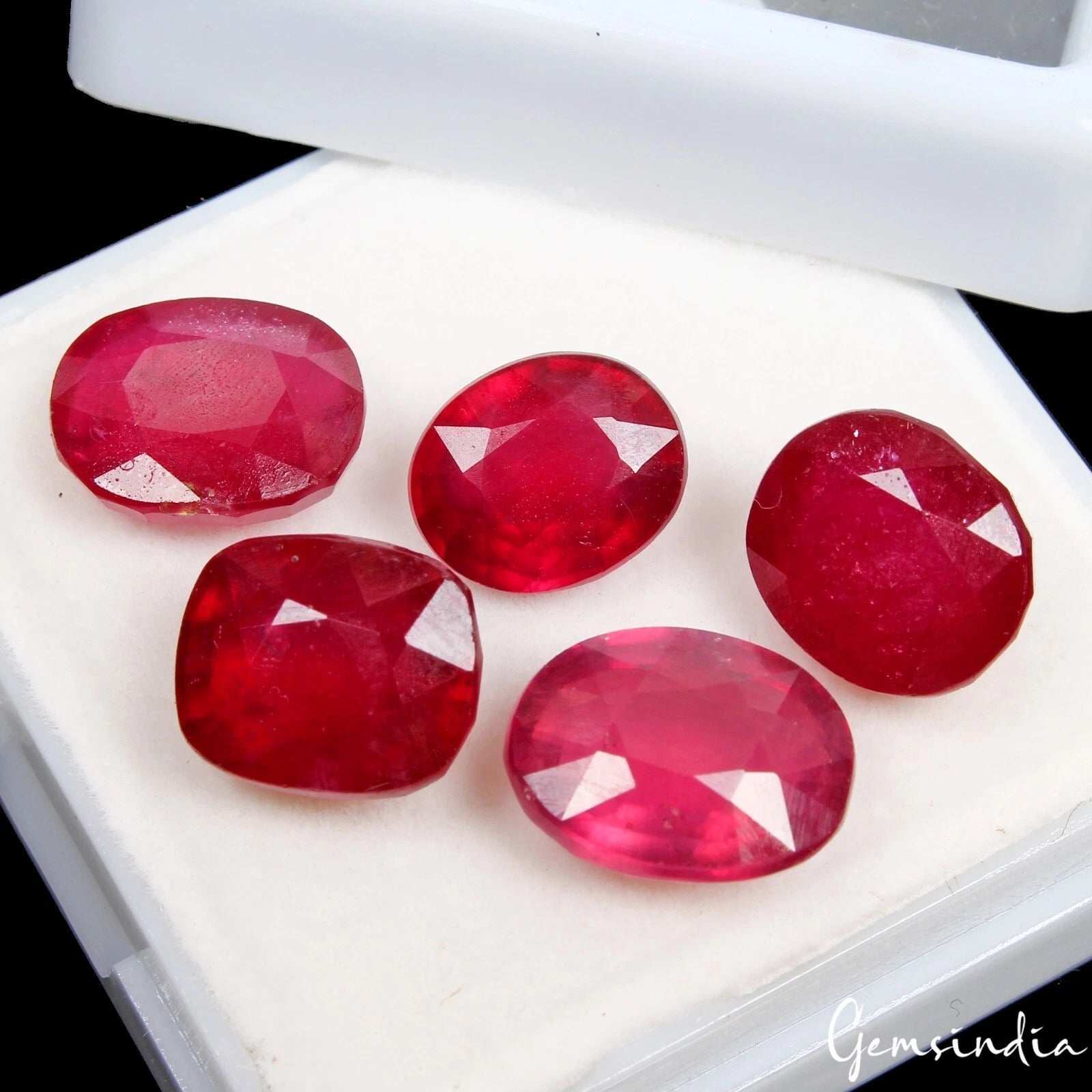 30.70 Ct Mozambique Ruby Extreme Quality Premium Jewelry Making Loose Gems excl.