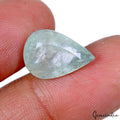 Certified 8.80 Cts Natural Untreated Blue Aquamarine Pear Faceted Gem For Ring