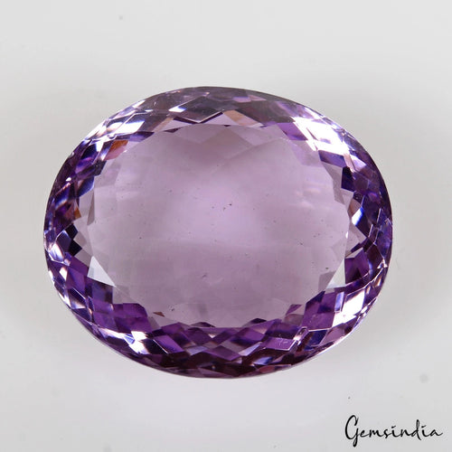 Amethyst Loose Gemstone, Purple — 21x18x10mm, 26.50 Ct, Brazil