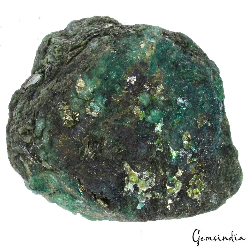 1880 Ct Natural Green Emerald Uncut Huge Size Rough Earth Mined Rock Loose Gems