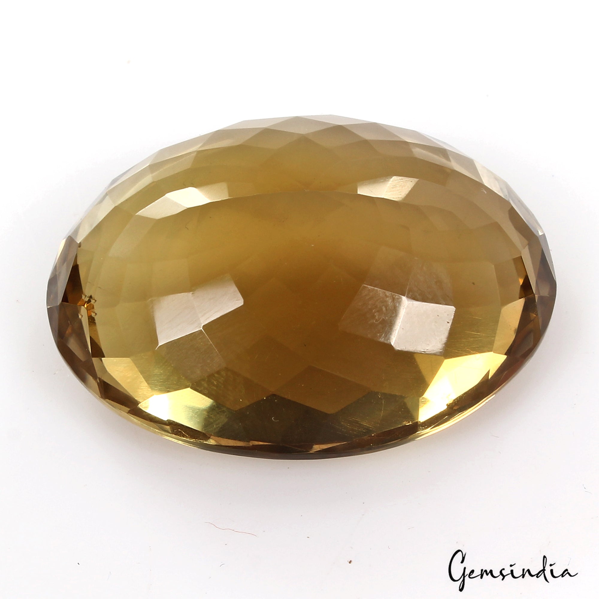 57.20 Ct VVS Natural Citrine AAA Yellow Brown Huge Oval Cut Gemstone 30*23*12mm