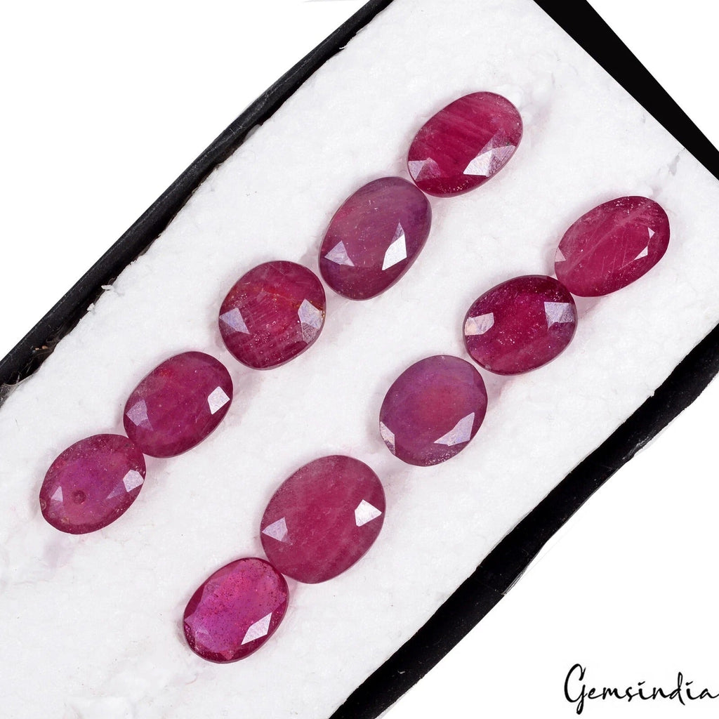 65.70 Ct Natural Ruby Mozambique Top Red Oval Cut Huge Loose Gemstones~14mm-15mm
