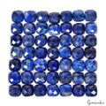 50Pc Natural Lapis Lazuli 10mm Cushion Checker Cut Calibrated Gems Wholesale lot