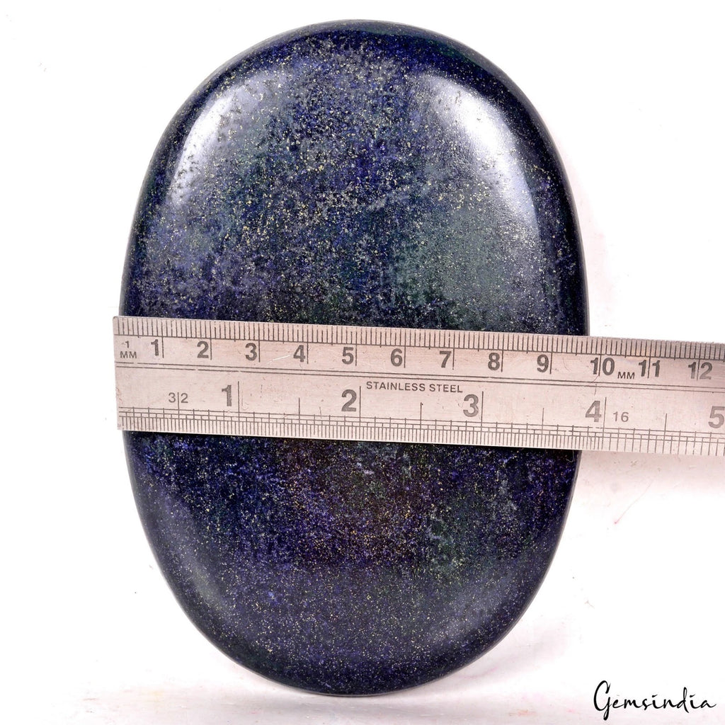 Pyrite Cabochon, Gold — 146 x 112 x 13 mm, 2090 Ct