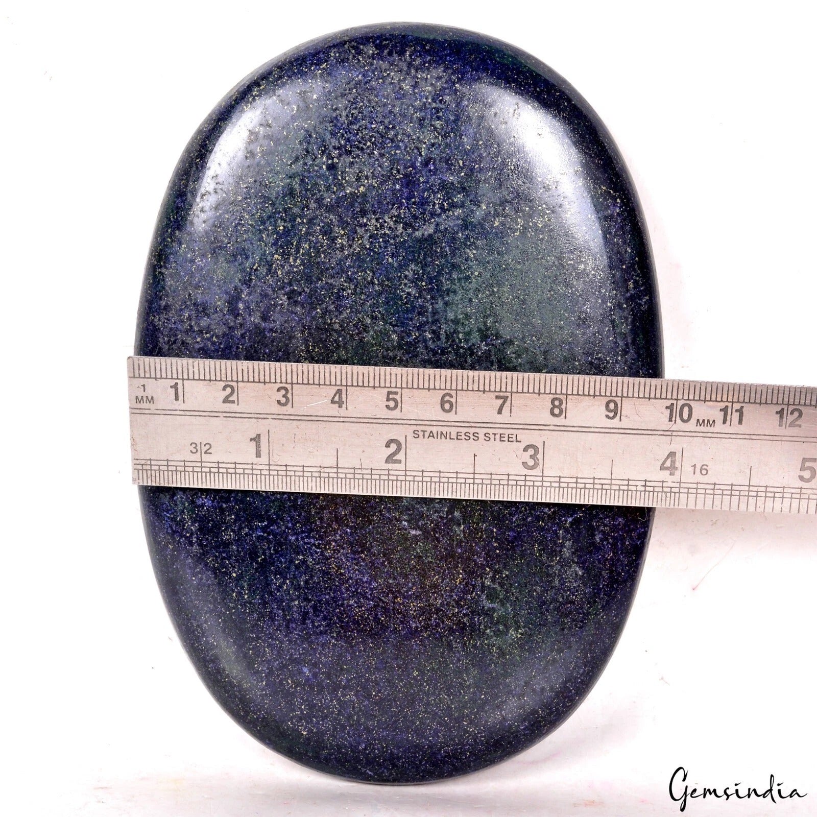 Pyrite Cabochon, Gold — 146 x 112 x 13 mm, 2090 Ct