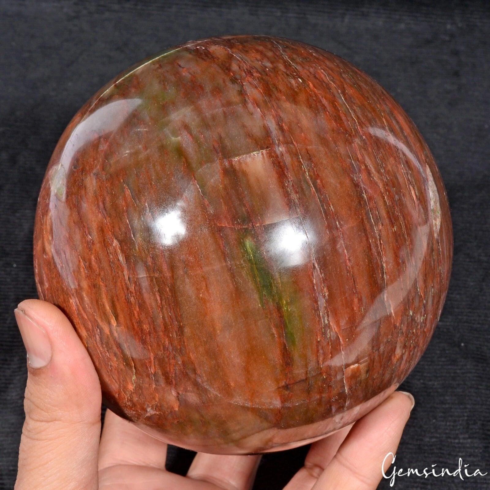 Jasper Sphere, Brown — 4.7 Inch in diameter, 2.48 Kg (12400 Ct), Madagascar