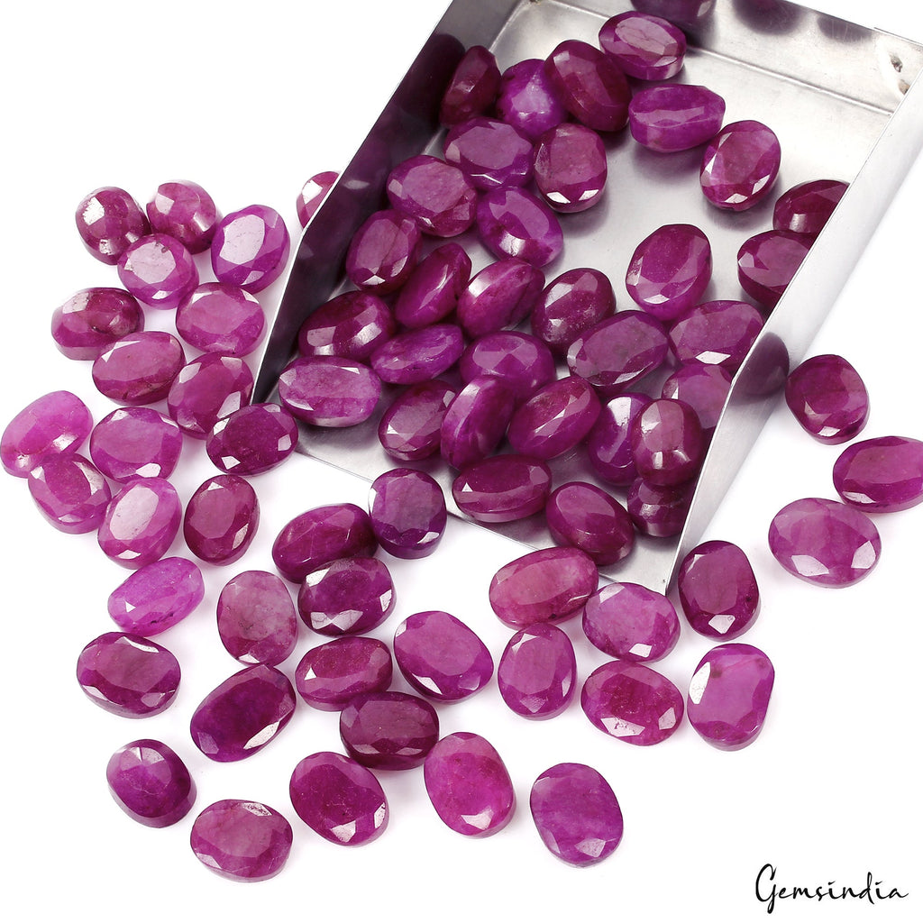 1200Ct Natural Pink Red Beryl Bixbite USA Oval Cut Loose 17-20mm Gemstones ~70Pc