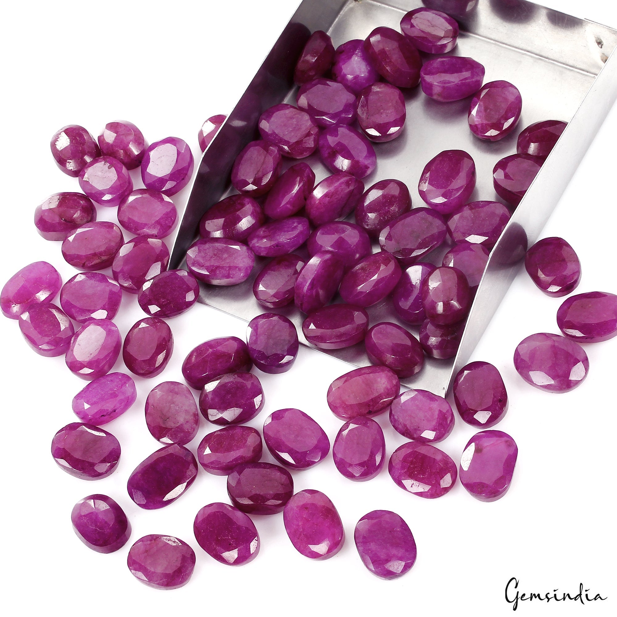 1200Ct Natural Pink Red Beryl Bixbite USA Oval Cut Loose 17-20mm Gemstones ~70Pc