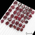 480 Ct/36Pcs Natural African Red Ruby MIx Faceted Cut Loose Gems Lot For Jewelry