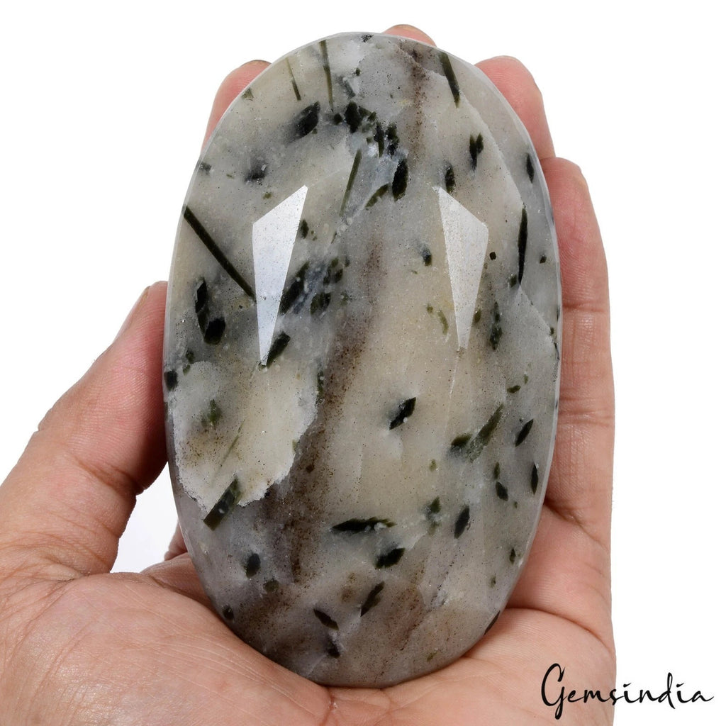 Rutilated Quartz Loose Gemstone, Untreated — 4.2 x 2.5 x 2.5 Inch, 2550 Ct (0.51 Kg), Madagascar