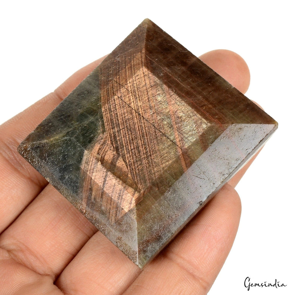Natural Dark Brown Rectangular Cut Sapphire Earth Mined 600 Cts Loose Gemstone