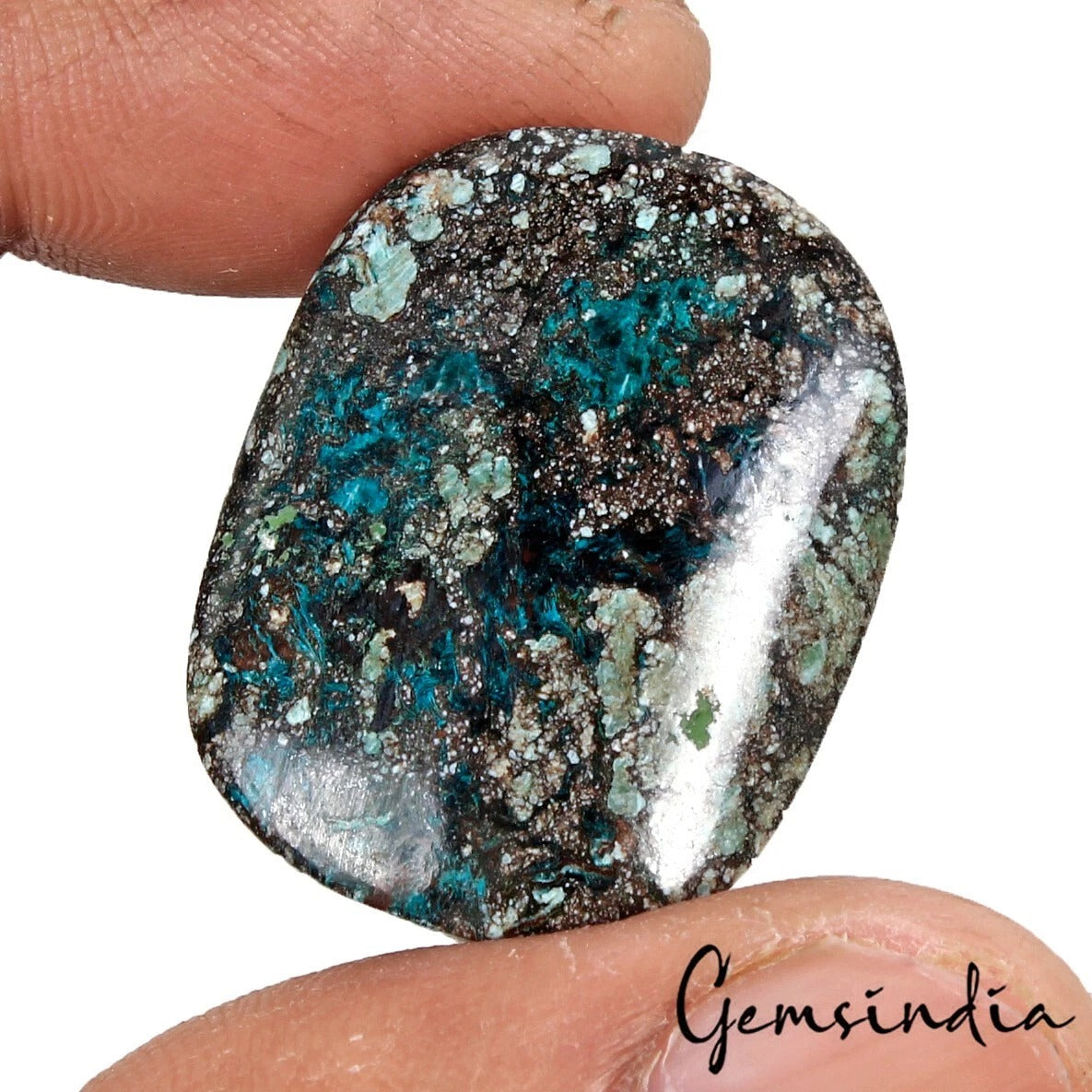43.40 Ct Natural Designer Turquoise Cushion Cab Loose Gems For Making Jewelry