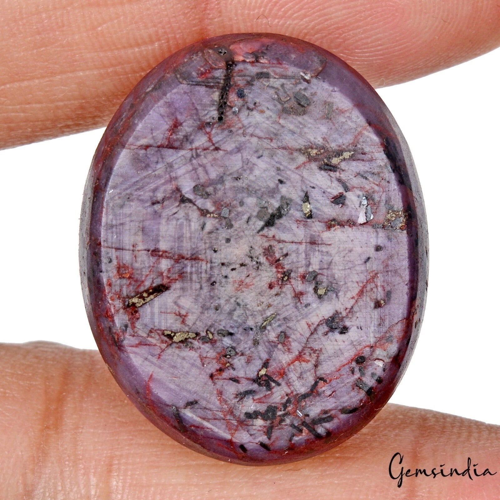 Ruby Cabochon, Oval Cabochon, Untreated — 30x24x16 mm, 139 Ct