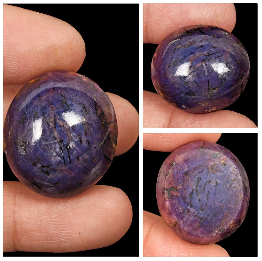 Ruby Cabochon, Oval Cabochon, Untreated — 28x24x15mm, 129.10 Ct