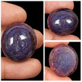 Ruby Cabochon, Oval Cabochon, Untreated — 28x24x15mm, 129.10 Ct