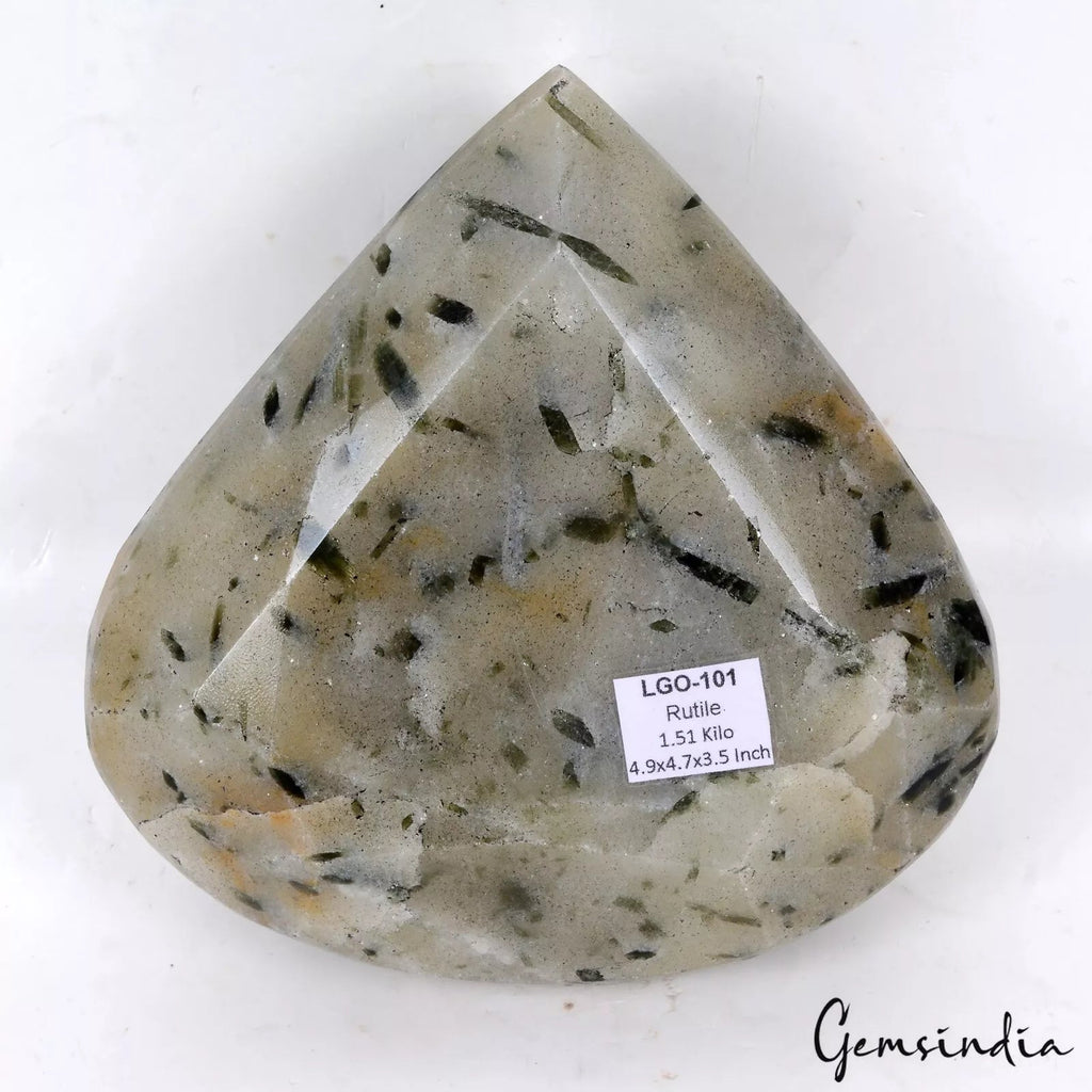 1.5 Kilo Rutilated Quartz Black Needle Rare Huge Untreated Collectible Gemstone