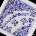 100 Pcs Natural Blue Tanzanite 4x3mm Oval Cut Loose Tanzania Gemstones~16 Ct Lot