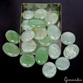 Green Aventurine Lot, Cabochon, Untreated — 26 Pieces, 23mm to 34mm, 1000 Ct, Madagascar