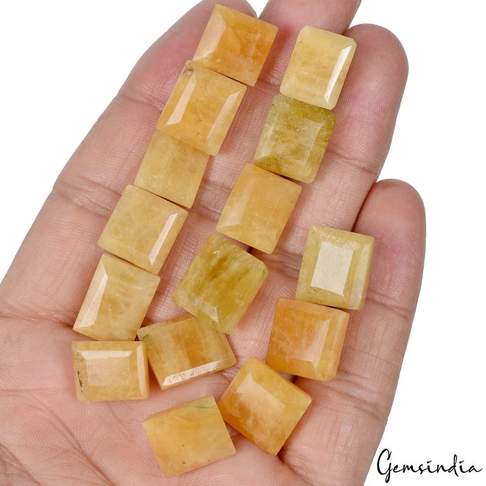 200 Cts/15 Pcs Natural Untreated Yellow Beryl Heliodor Baguette Cut Loose Gems