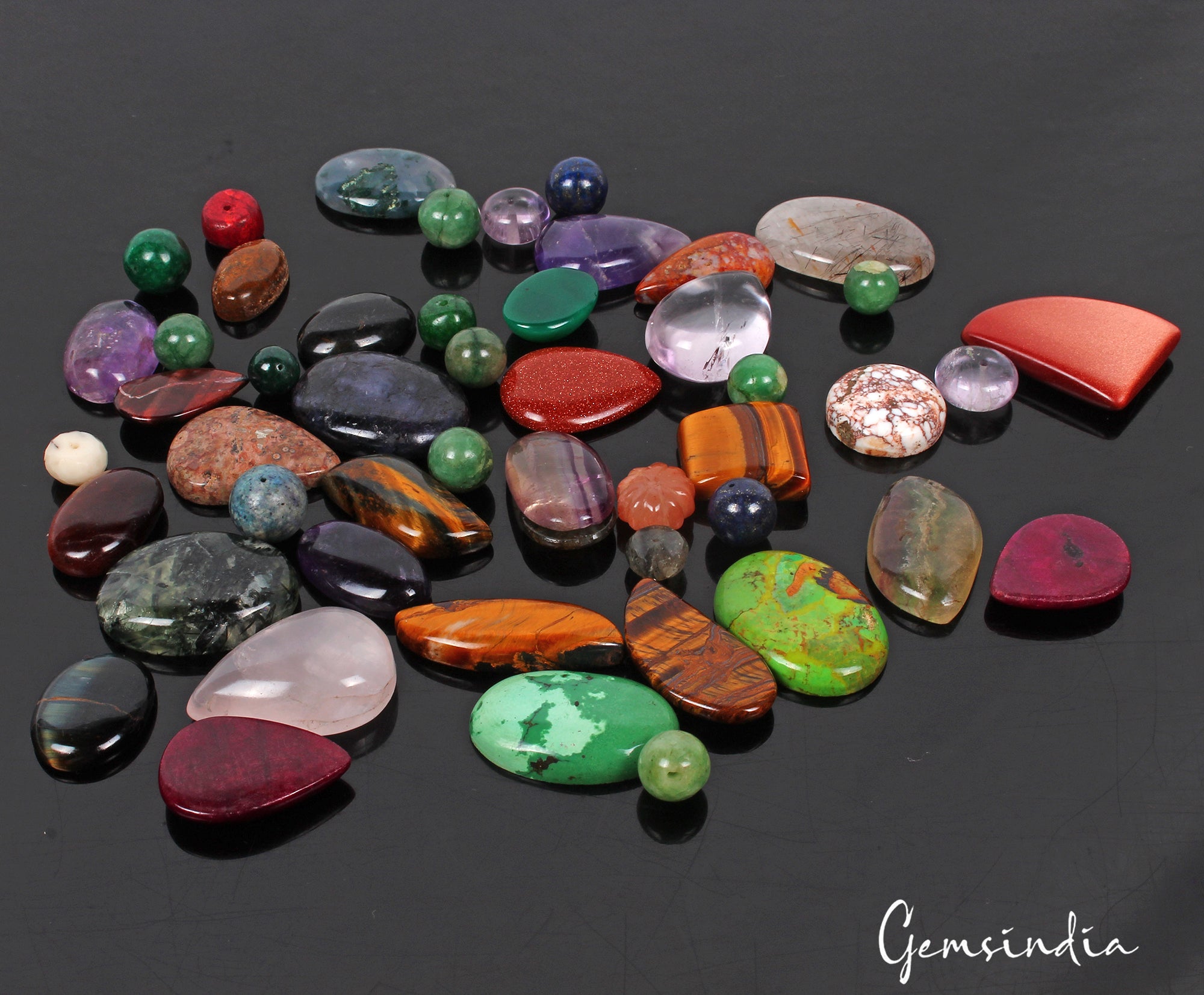 Loose Gemstone Lot~ Sunstone, Cabochon, Labradorite, Fluorite, Mix Bead 1100+ Ct