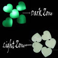 330 Ct Glowing Luminous Heart Beads Night Glow Luminescent Stones DIY Crafts 5Pc