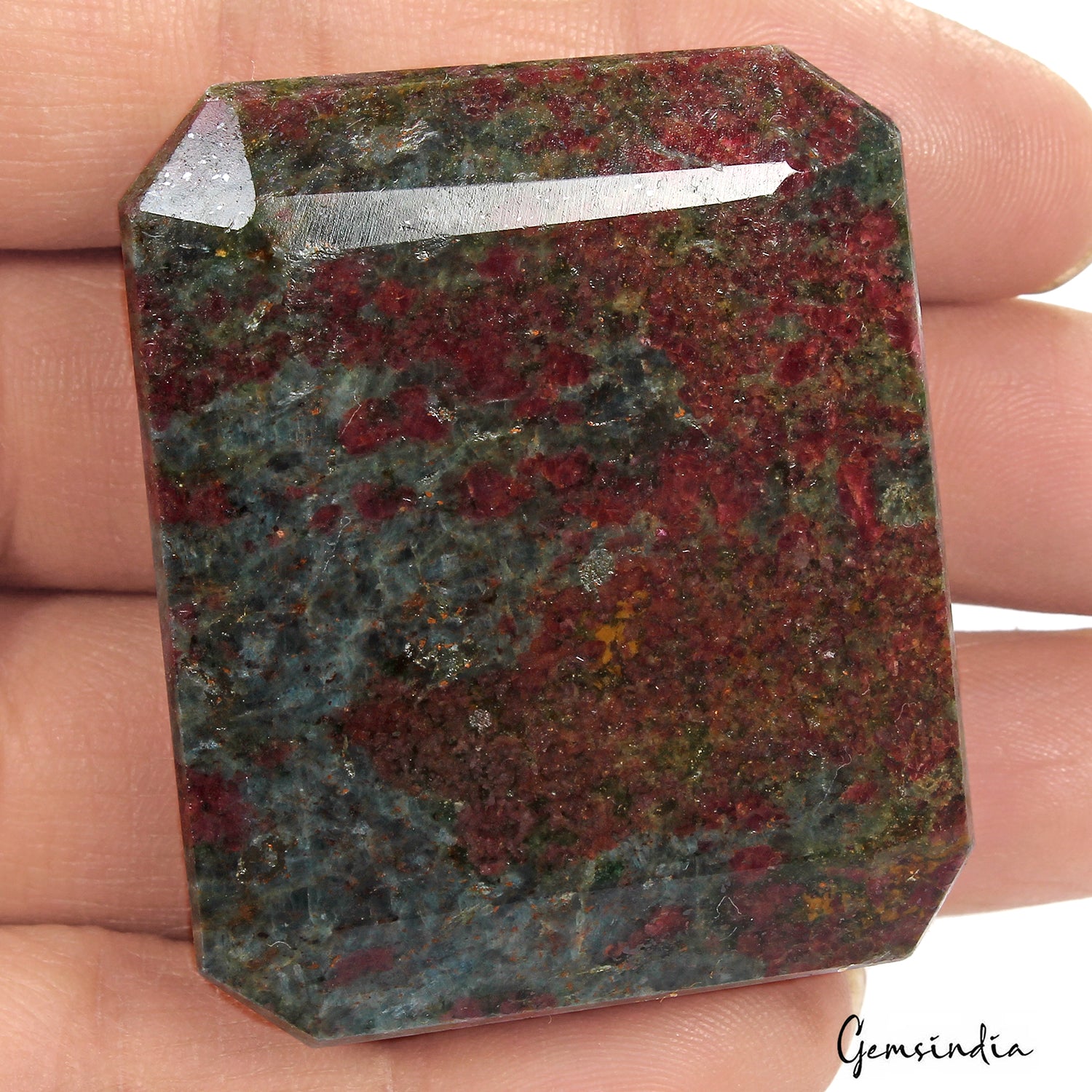 Ruby Kyanite Loose Gemstone, Untreated — 48 x 40 x 19 mm, 520 Ct, Madagascar
