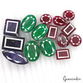 570 Ct/15 Pcs Natural Multi Color Emerald Ruby Sapphire Mixed Cut Loose Gem Lot