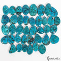 930 Ct/39 Pcs Natural Blue Green Arizona Spider Web Turquoise Mix Cab Loose Gems