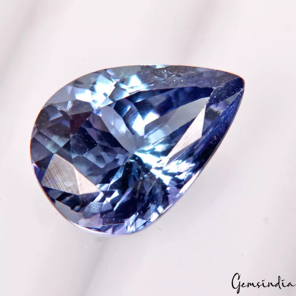 Tanzanite Loose Gemstone, Untreated, Blue voilet — 12x9x6 mm, 4.00 Ct, Tanzania