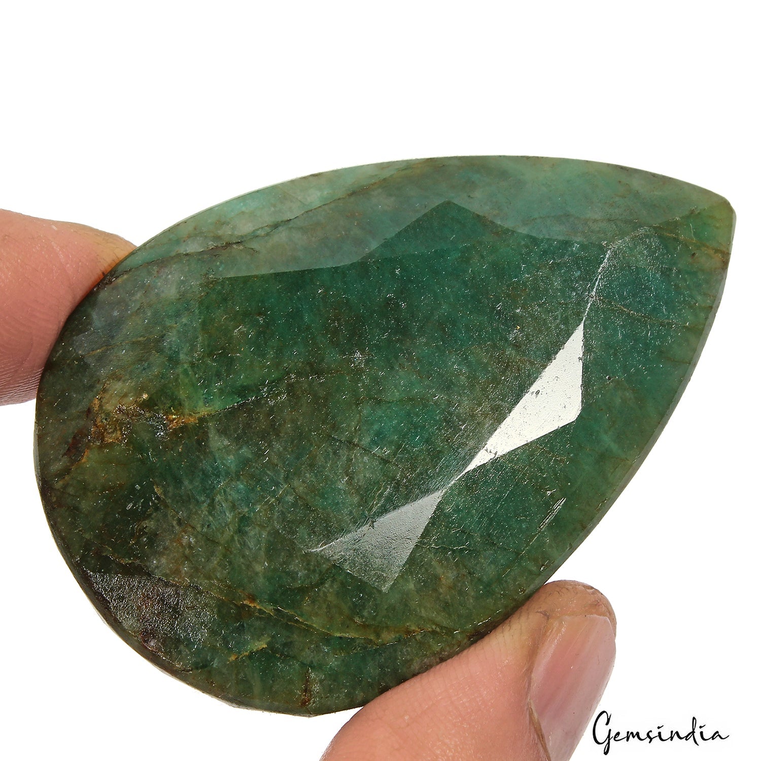 400 Ct Natural Green Emerald Pear Faceted Earth Mined Loose Gems From Brazil