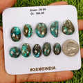 184 Cts Turquoise Mix Cab, Natural Color, Hand Cut Top Quality Untreated Gems~