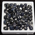 325 Ct Natural Blue Sapphire 14x10mm Oval Checker Cut Calibrated Loose Gemstones