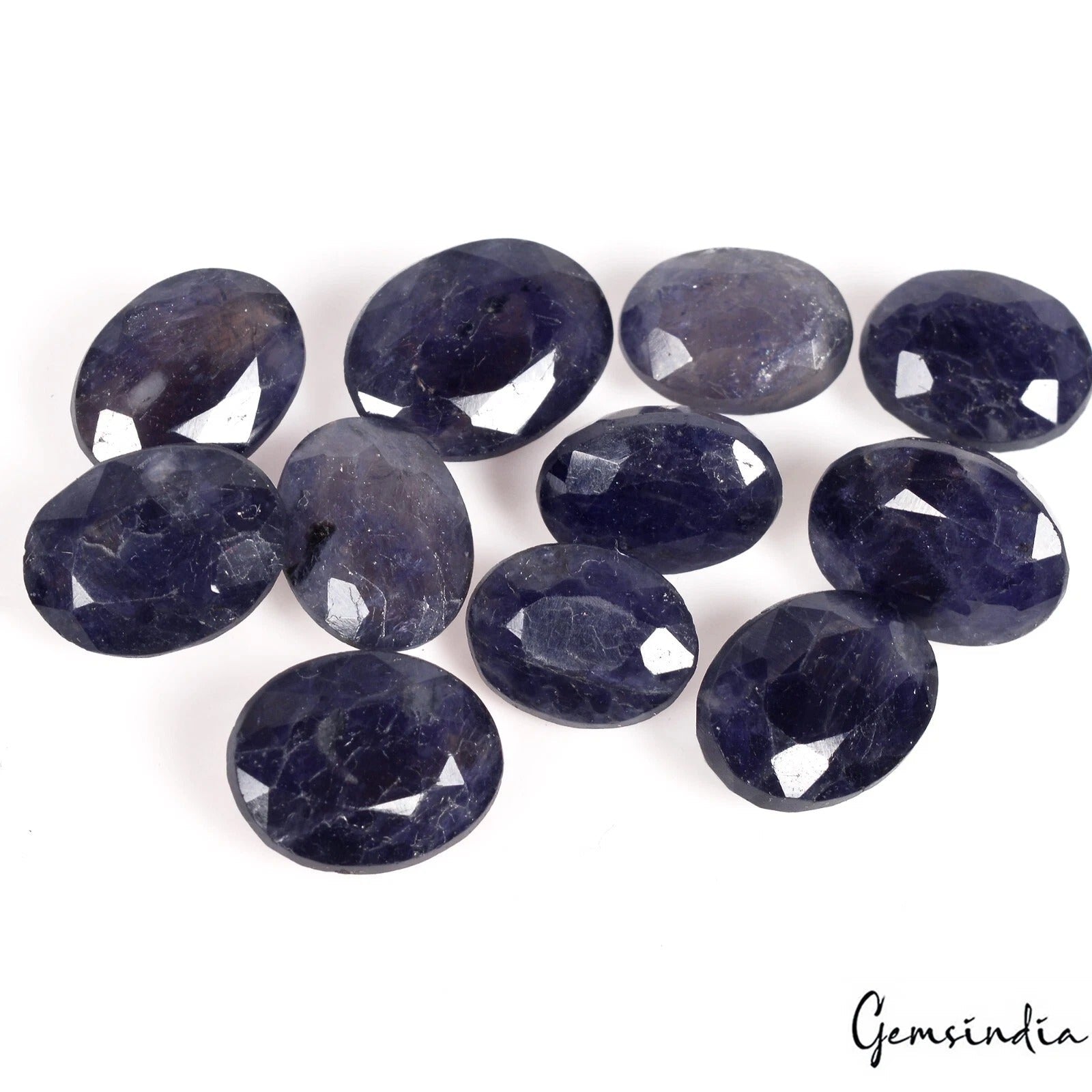 92.50 Cts/11 Pcs Natural Untreated Blue Kyanite Oval Cut Loose Gems For Jewelry