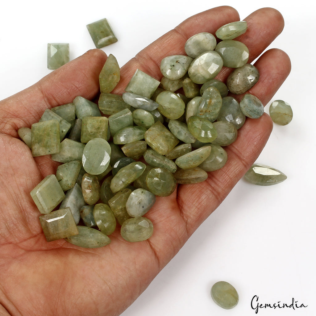 Beryl Lot, Loose Gemstone, Untreated, Green — 73 Pieces, 9mm to 21mm, 650 Ct, Brazil