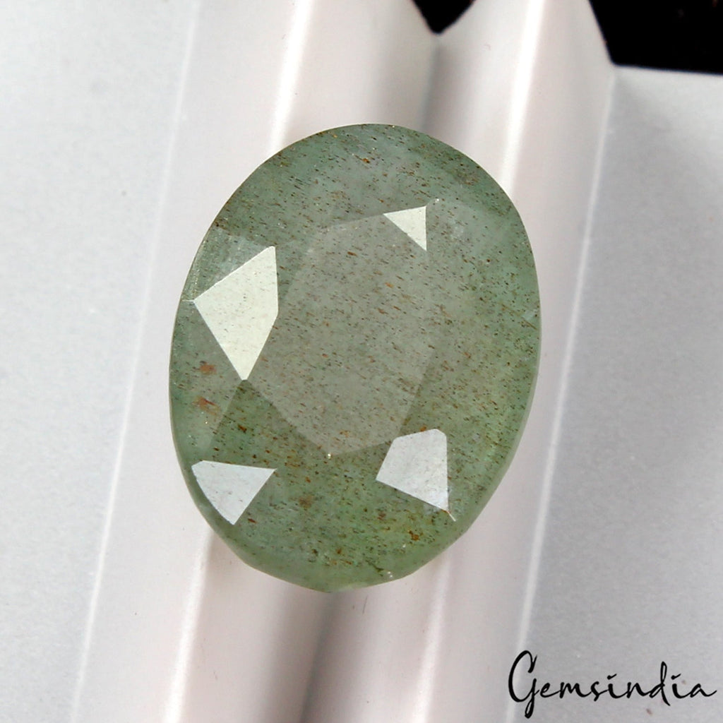 Certified 5.00 Cts Natural Green Emerald Oval Cut Untreated Ring Size Gemstone