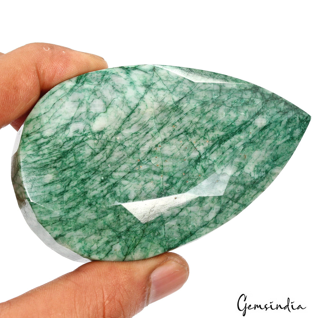 1240 Cts Natural Brazilian Green Emerald Pear Faceted Earth Mined Loose Huge Gem