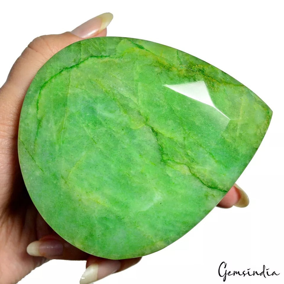 Emerald Loose Gemstone, Pear Faceted, Color Enhanced — 100 x 86 x 52mm, 2910 Ct, Brazil